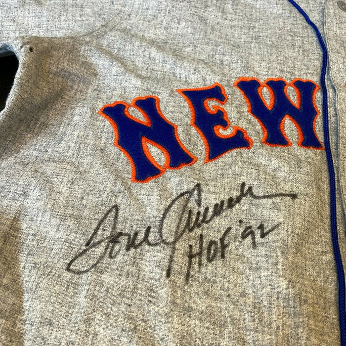 Tom Seaver "HOF 1992" Signed Authentic New York Mets Mitchell & Ness Jersey JSA