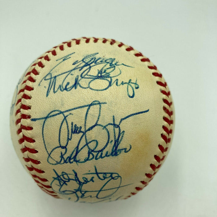 1993 Toronto Blue Jays World Series Champs Team Signed Baseball JSA COA