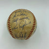 Nice 1972 Chicago Cubs Team Signed Baseball Ernie Banks Billy Williams JSA COA