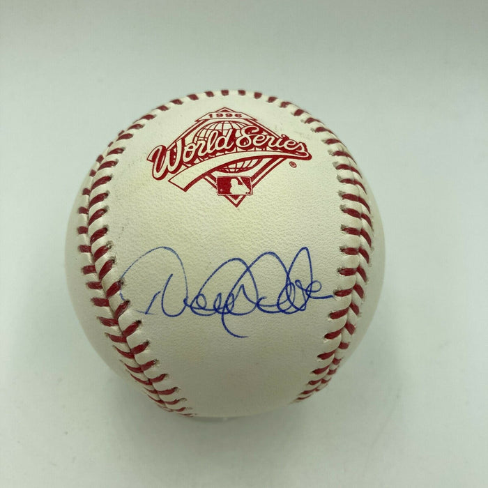 Beautiful Derek Jeter Rookie Signed Official 1996 World Series Baseball Steiner