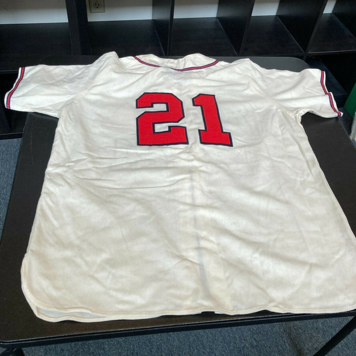 Warren Spahn "363 Wins, Hall Of Fame 1973" Signed Milwaukee Braves Jersey JSA