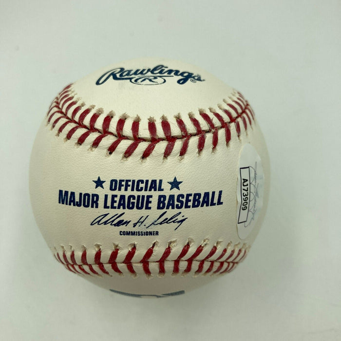 Carlton Fisk Hall Of Fame 2000 Signed Official Major League Baseball JSA COA