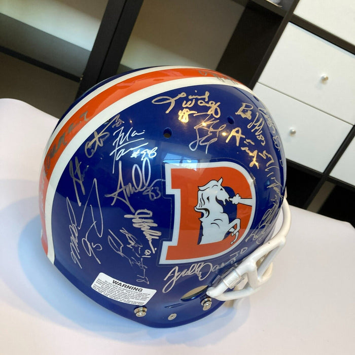 1996 Denver Broncos Team Signed Full Size Authentic John Elway Helmet JSA COA
