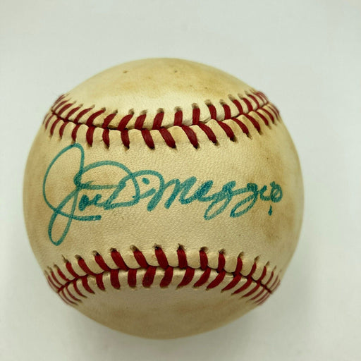 Joe Dimaggio Signed Vintage 1970's American League Macphail Baseball JSA COA