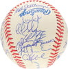 1999 Yankees Team Signed World Series Baseball Derek Jeter Mariano Rivera PSA