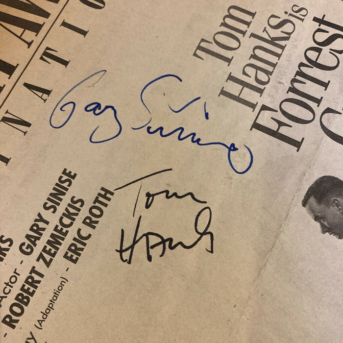 Tom Hanks & Gary Sinise Signed Autographed Forrest Gump Photo JSA COA