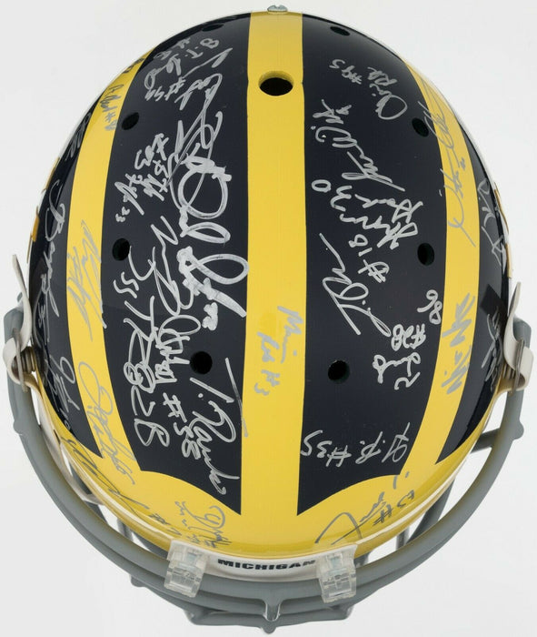 2011 Michigan Wolverines NCAA Champs Team Signed Full Size Helmet PSA DNA