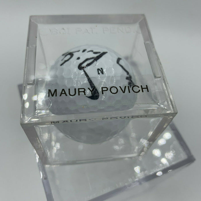 Maury Povich Signed Autographed Golf Ball PGA With JSA COA