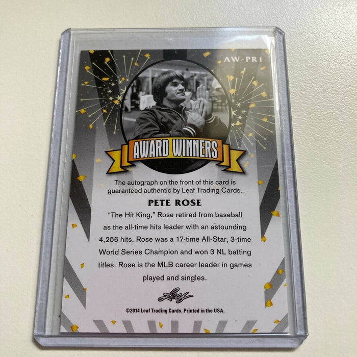 2014 Leaf Pete Rose Auto #11/25 Signed Autographed Baseball Card
