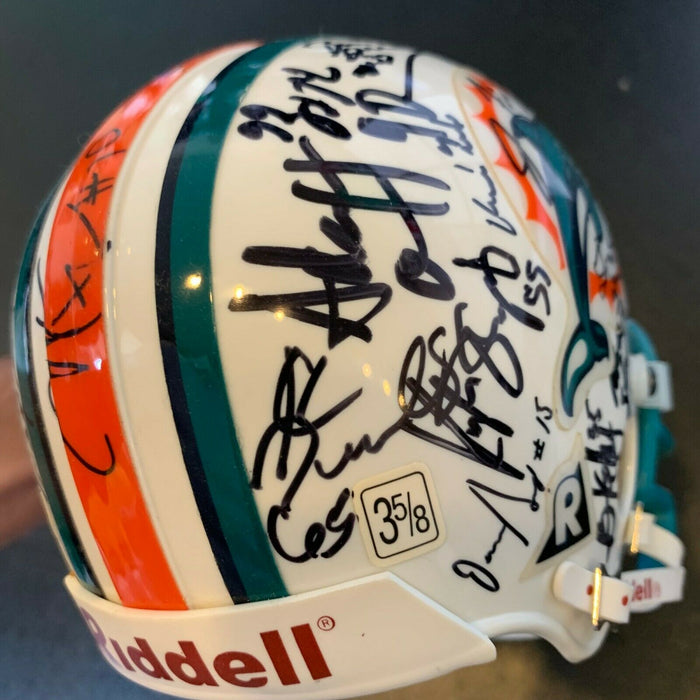 2000 Miami Dolphins Team Signed Riddell Mini Helmet