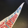 1978-79 Detroit Red Wings Team Signed Pennant Flag With 20+ Signatures