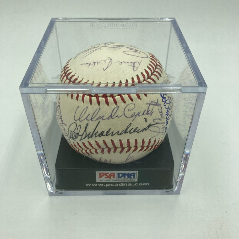 Stunning 1967 St. Louis Cardinals World Series Champs Team Signed Baseball PSA
