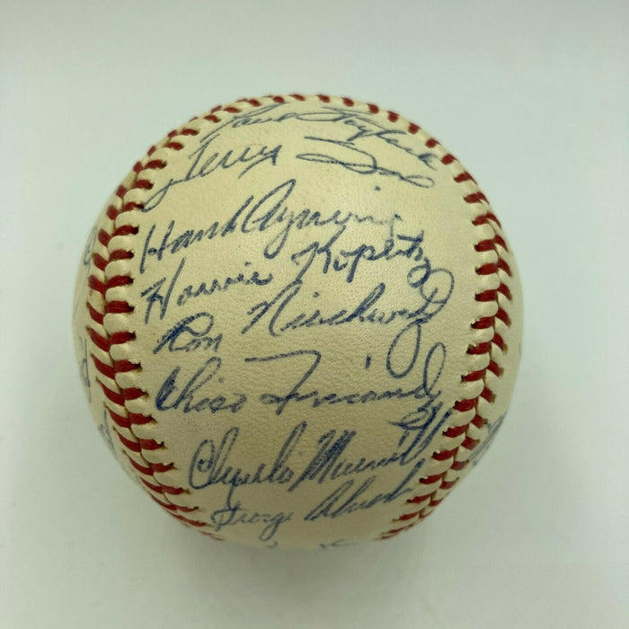 Beautiful 1961 Detroit Tigers Team Signed Autographed AL Baseball PSA DNA COA