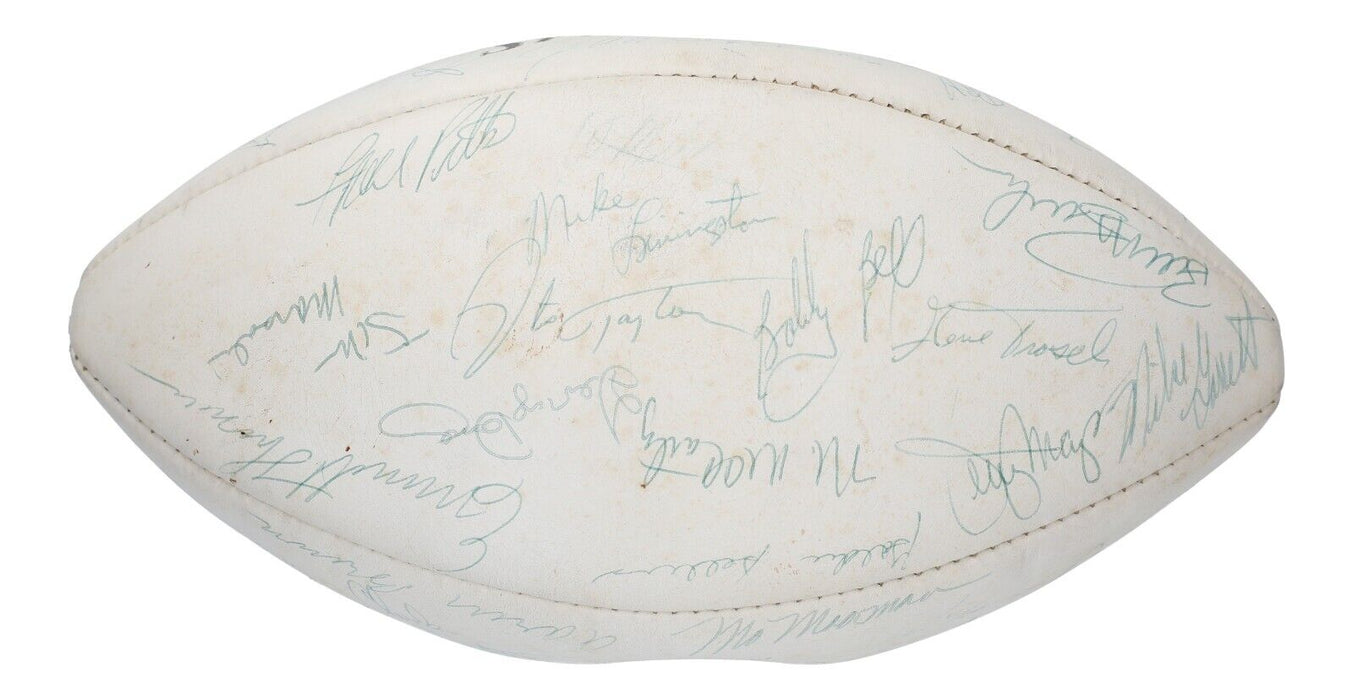 1969 Kansas City Chiefs Team Signed Vintage Spalding Game Football Beckett COA