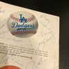 1965 Los Angeles Dodgers World Series Champs Team Signed Program Koufax Beckett
