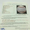Beautiful Rookie Of The Year Multi Signed Baseball 15 Sigs Cal Ripken Jr PSA DNA