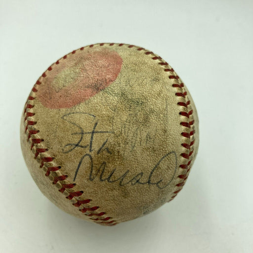Stan Musial 1950's St. Louis Cardinals Multi Signed National League Baseball