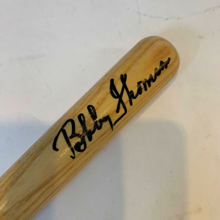 Bobby Thomson Signed Autographed Louisville Slugger Mini Baseball Bat