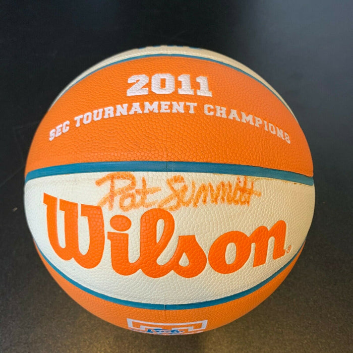 Pat Summitt Signed 2011 SEC Tournament Champs Basketball Tennessee With JSA COA