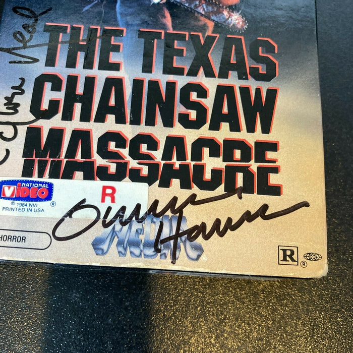 Gunnar Hansen Marilyn Burns Edwin Neal Signed Texas Chainsaw Massacre VHS JSA