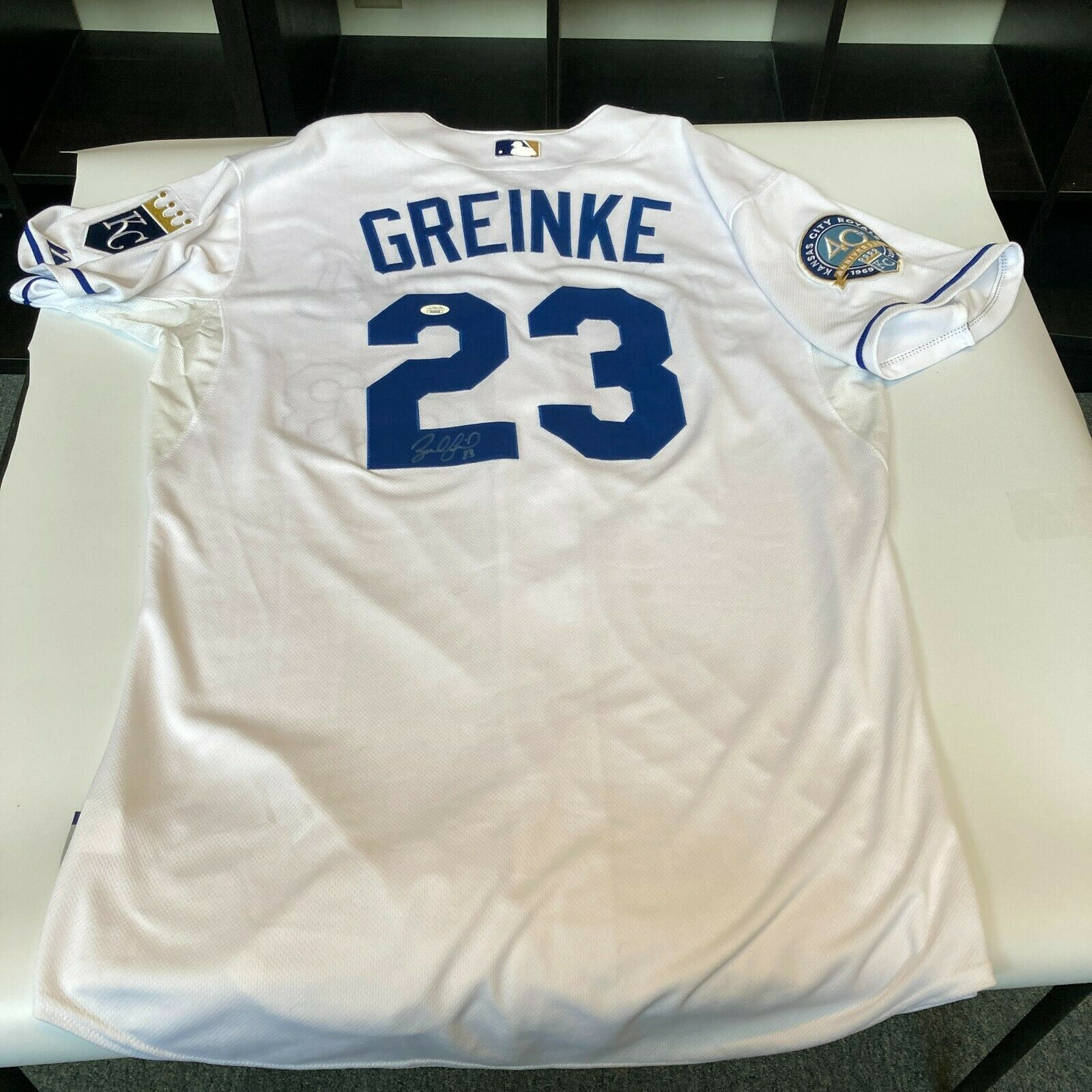 2009 Zack Greinke Kansas City Royals Game Used & Autographed Home