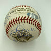 2001 New York Yankees Team Signed W.S. Baseball Derek Jeter Rivera Steiner COA