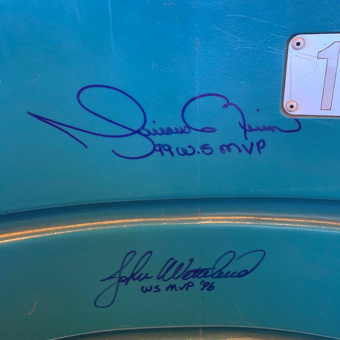 Mariano Rivera "1999 World Series MVP" Signed Yankee Stadium Seatback Steiner