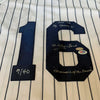 Whitey Ford Chairman Of The Board Signed Heavily Inscribed STAT Jersey PSA DNA