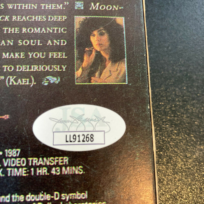 Moonstruck Cast Signed VHS Olympia Dukakis Norman Jewison Aiello Gillette JSA