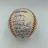 2002 New York Yankees Team Signed Baseball Derek Jeter & Mariano Rivera JSA COA
