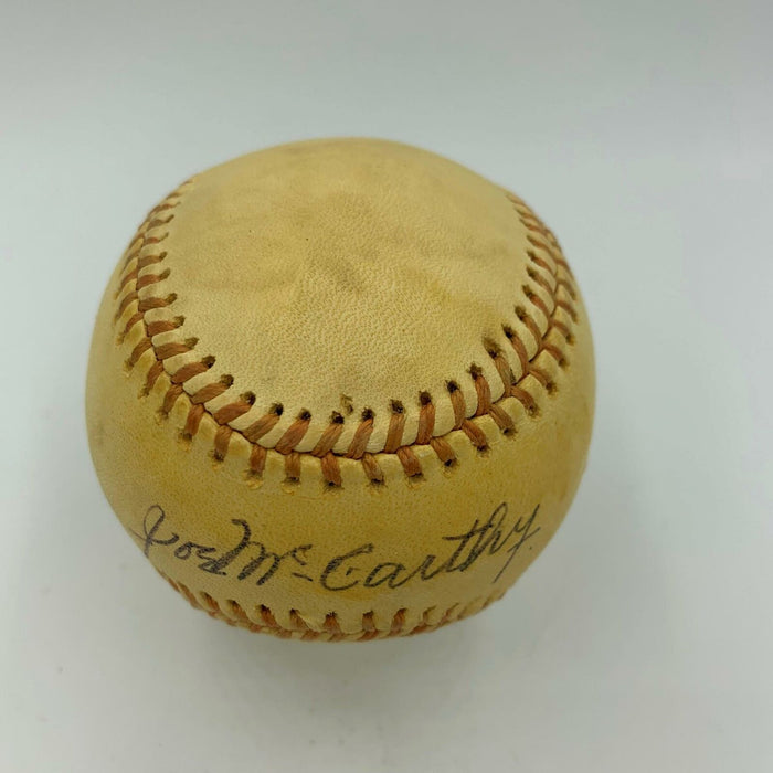 Joe Mccarthy Single Signed Autographed Baseball With JSA COA RARE Yankees HOF