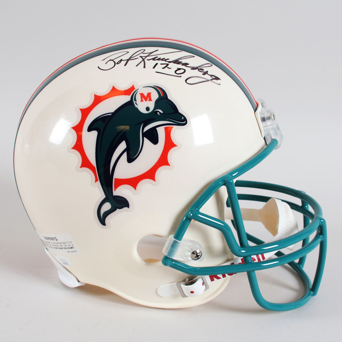 1972 Miami Dolphins Super Bowl Champs Team Signed Helmet Steiner Coa