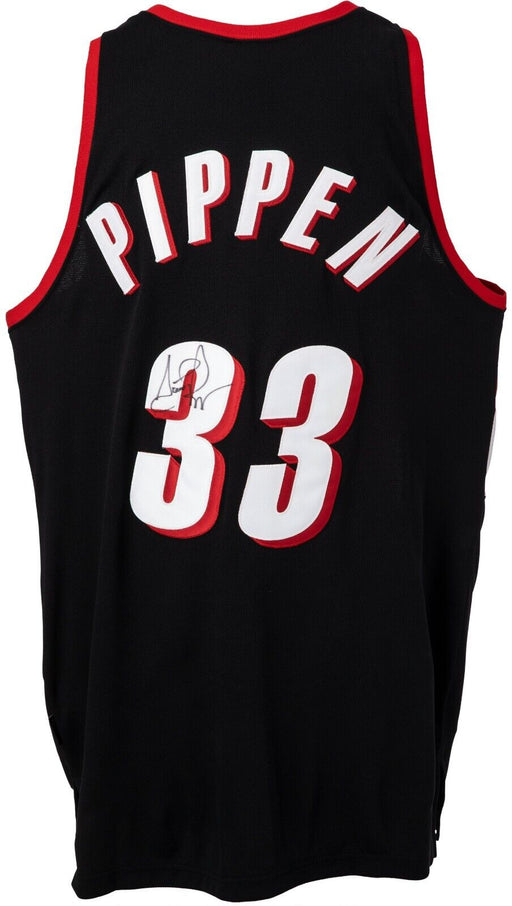 Scottie Pippen Signed Authentic Nike Portland Trailblazers Jersey Beckett COA