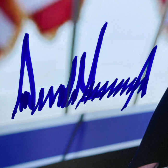 Magnificent President Donald Trump Full Name Signed Large 20x30 Photo JSA MINT 9