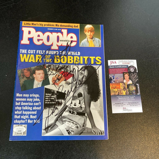 John Wayne Bobbitt Signed The Cut Felt Around the World People Magazine JSA COA