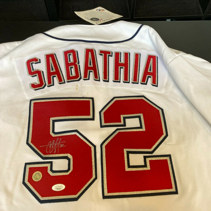 C.C. Sabathia Signed Cleveland Indians Authentic Game Model Jersey