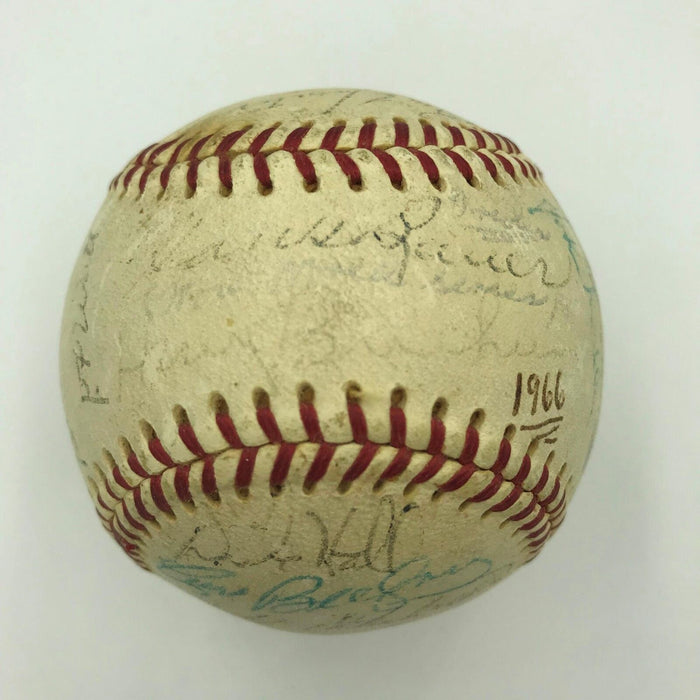 1966 Baltimore Orioles World Series Champs Team Signed AL Baseball With JSA COA