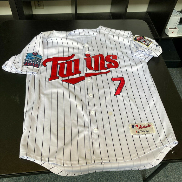 Minnesota Twins: 2017 Autographed Game-Used Jersey - Cream Joe Mauer Jersey  worn on 9/2/2017 - 4 for 4 with 2 runs scored and 9/30/2017 - 0 for 1 with  3 BB