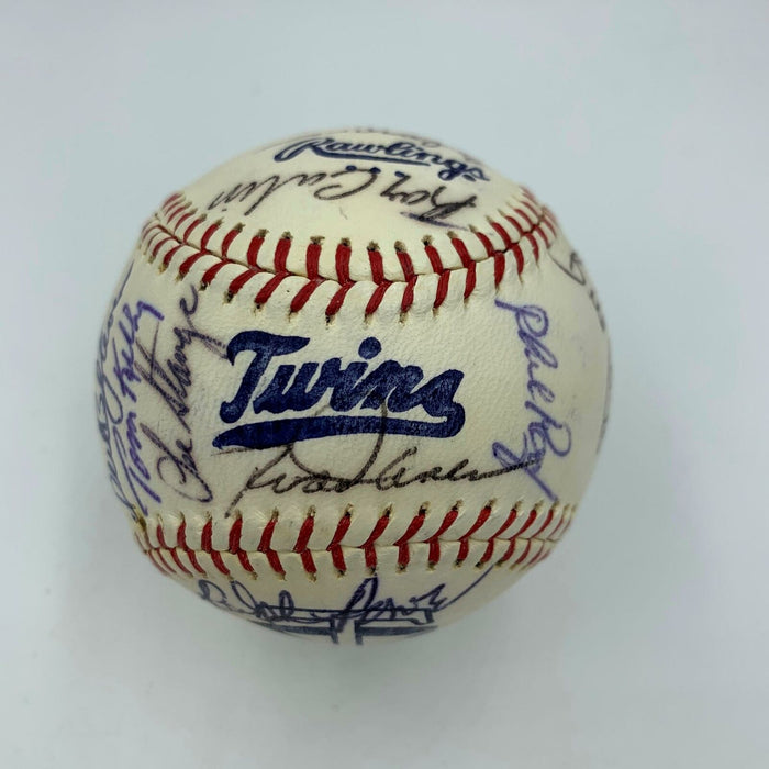 1975 Minnesota Twins Team Signed Baseball With JSA COA Rod Carew