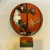 Stunning Michael Jordan Signed Hand Painted Art Basketball UDA Upper Deck #1/23