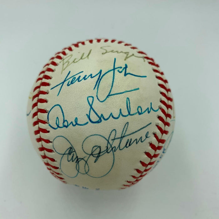Rare California Angels HOF & Greats Signed Baseball Reggie Jackson (13) JSA COA