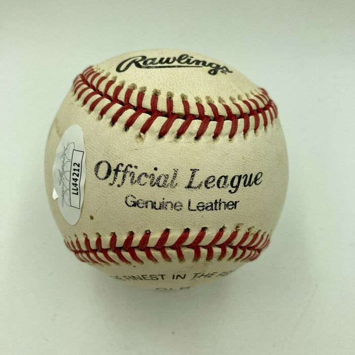 Jim Catfish Hunter Signed Autographed Official League Baseball JSA COA