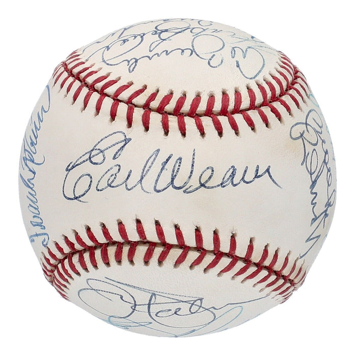 Earl Weaver Frank Robinson Brooks Robinson Orioles Legends Signed Baseball PSA