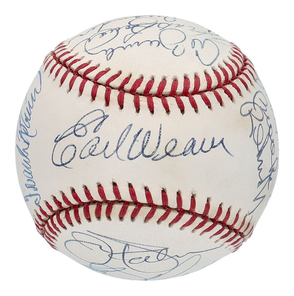Earl Weaver Frank Robinson Brooks Robinson Orioles Legends Signed Baseball PSA