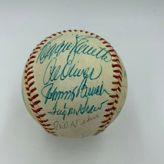 1975 All Star Game Team Signed Baseball Tom Seaver Gary Carter JSA COA