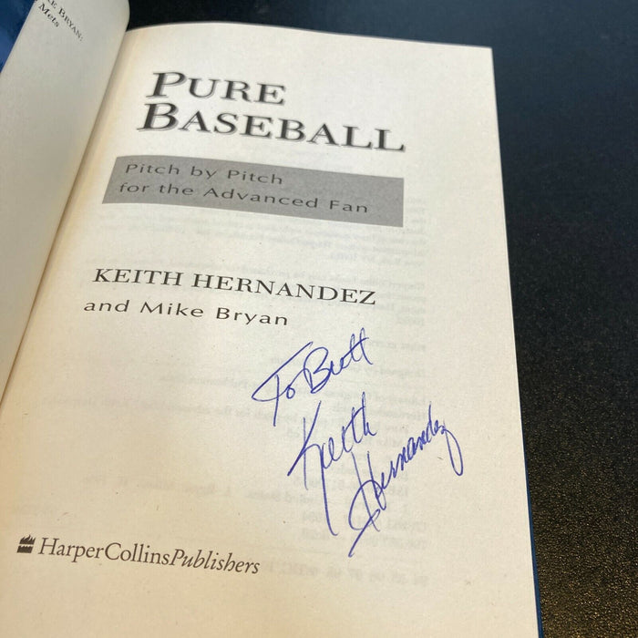 Keith Hernandez Pure Baseball Signed Autographed Book
