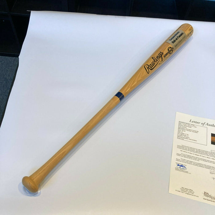 Willie Mays Ernie Banks Hall Of Fame Multi Signed Baseball Bat With JSA COA