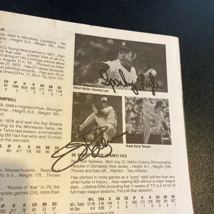 Jim Palmer Multi Signed 1977 All Star Game Vintage Program