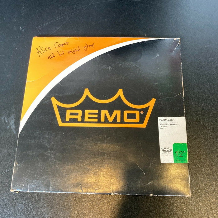 Alice Cooper Band Signed Autographed Drumhead With JSA COA 5 Signatures