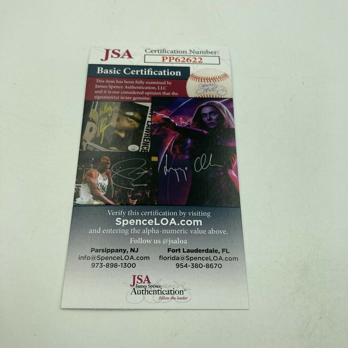 Pete Rose Signed Heavily Inscribed STAT National League Baseball JSA COA